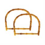 Semicircle Bamboo Type Bag Handle 18x15 cm. (0156) Color 03